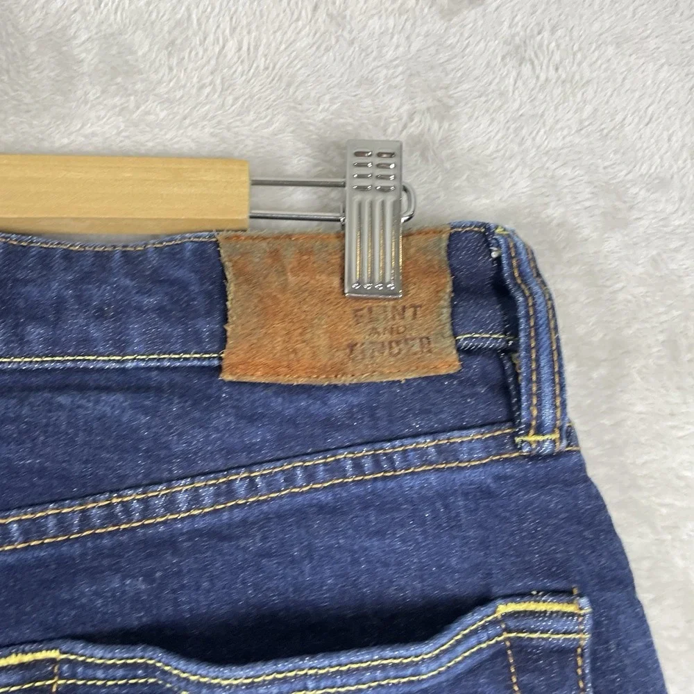 Flint and Tinder Athletic Tapered Fit Selvedge Denim Jeans Mens 30x32 Stretch